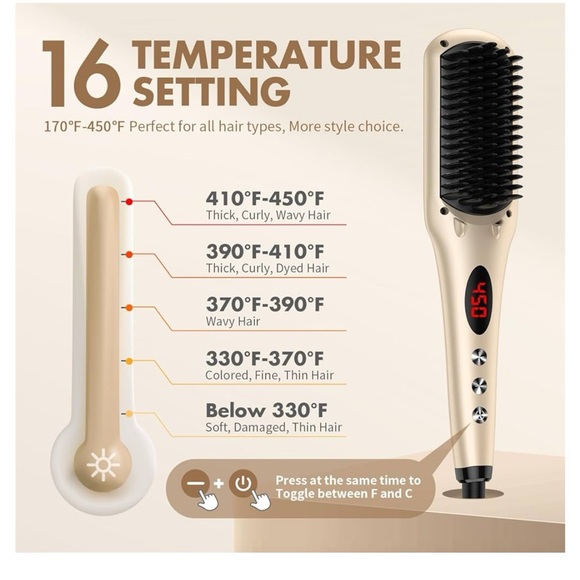 Miropure hair straightener comb - Picture 6 of 10